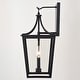 preview thumbnail 7 of 6, VAXCEL Cottage Grove 1-Light Matte Black Outdoor Wall Sconce made of Durable Metal, Clear Glass Shade, LED Compatible
