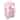 Badger Basket Royal Pavilion Round Doll Crib with Canopy and Bedding - Pink/White - 20" x 20" x 33"