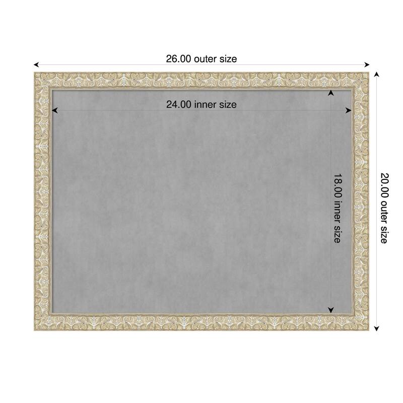 Amanti Art Lila Gold Framed - 26 x 20 in - Lila Silver