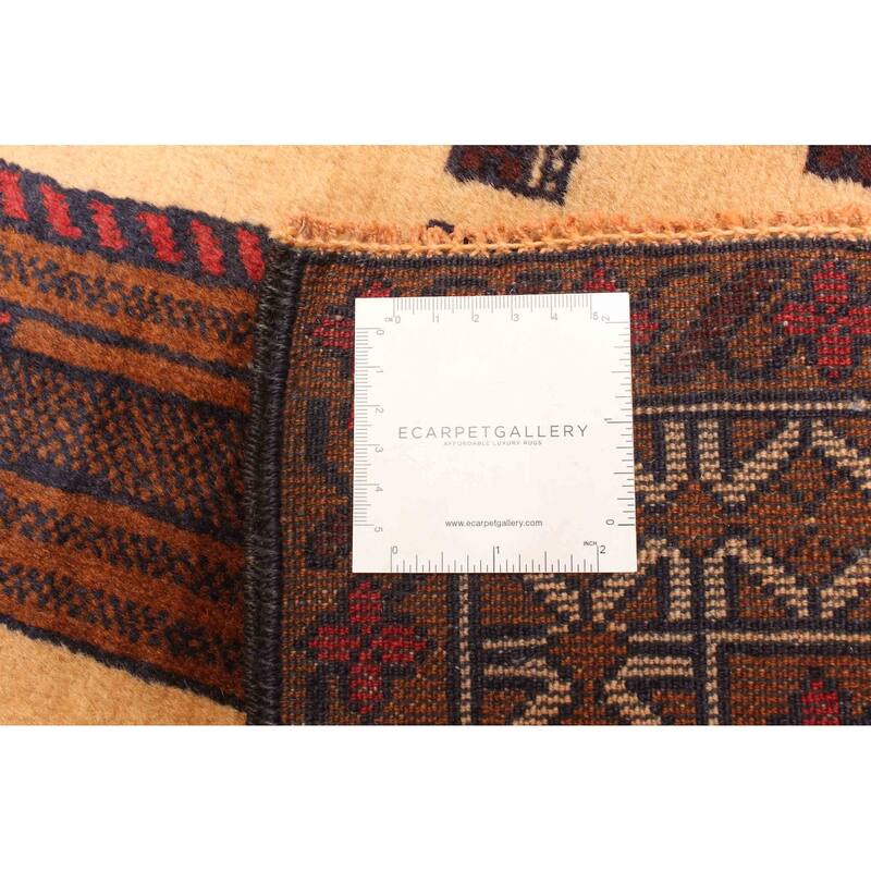 ECARPETGALLERY Hand-knotted Teimani Cream Wool Rug - 3'0 x 4'11