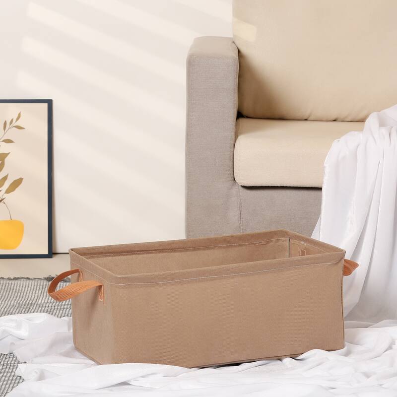 Storage Cube, Storage Bin with Handles for Shelves Closet, 1 Pack Collapsible Storage Basket for Organizing Clothes Books