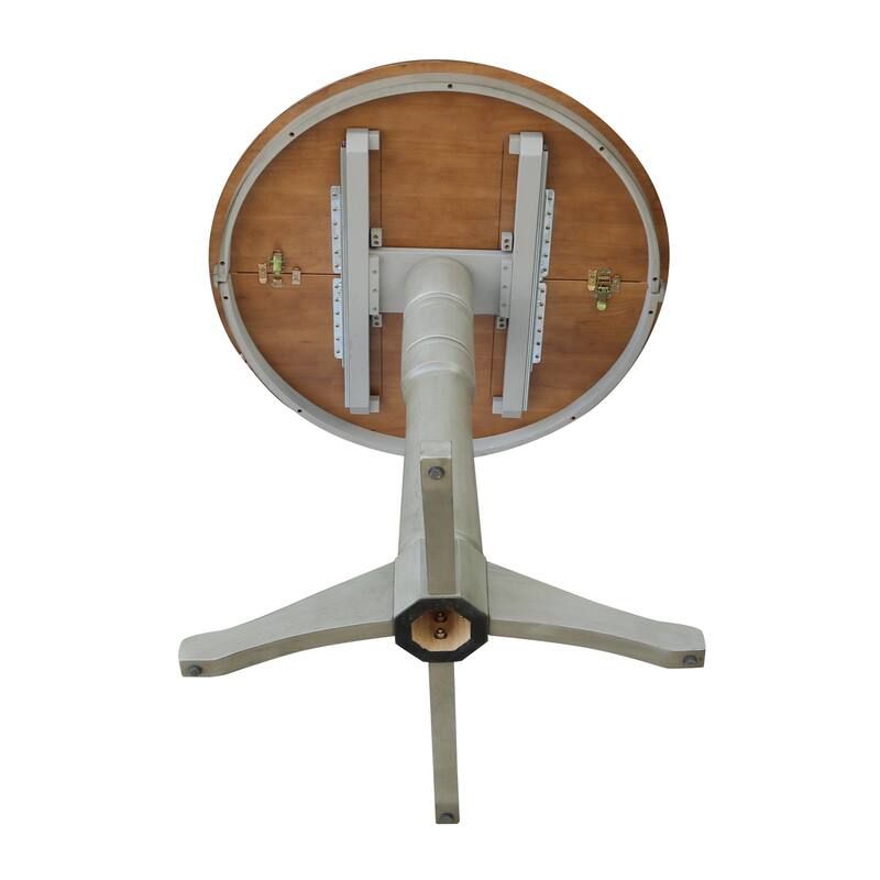 36" Round Top Pedestal Table w/12" Leaf
