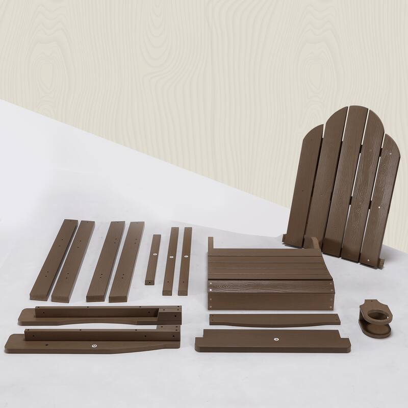 Tall Adirondack Chairs Set of 2 with handrails and connecting plates - 28.3"L x 22.6"W x 48.8"H