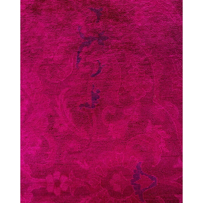 Contemporary Overdyed Wool Hand Knotted Area Rug - 9' 3" x 12' 3"