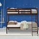 preview thumbnail 6 of 8, Costway Wood Solid Hardwood Twin Bunk Beds Detachable Safety Rail