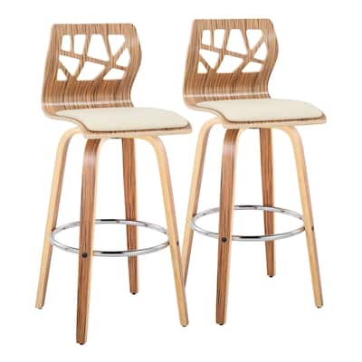 Folia 30" Fixed-Height Barstool - Set of 2