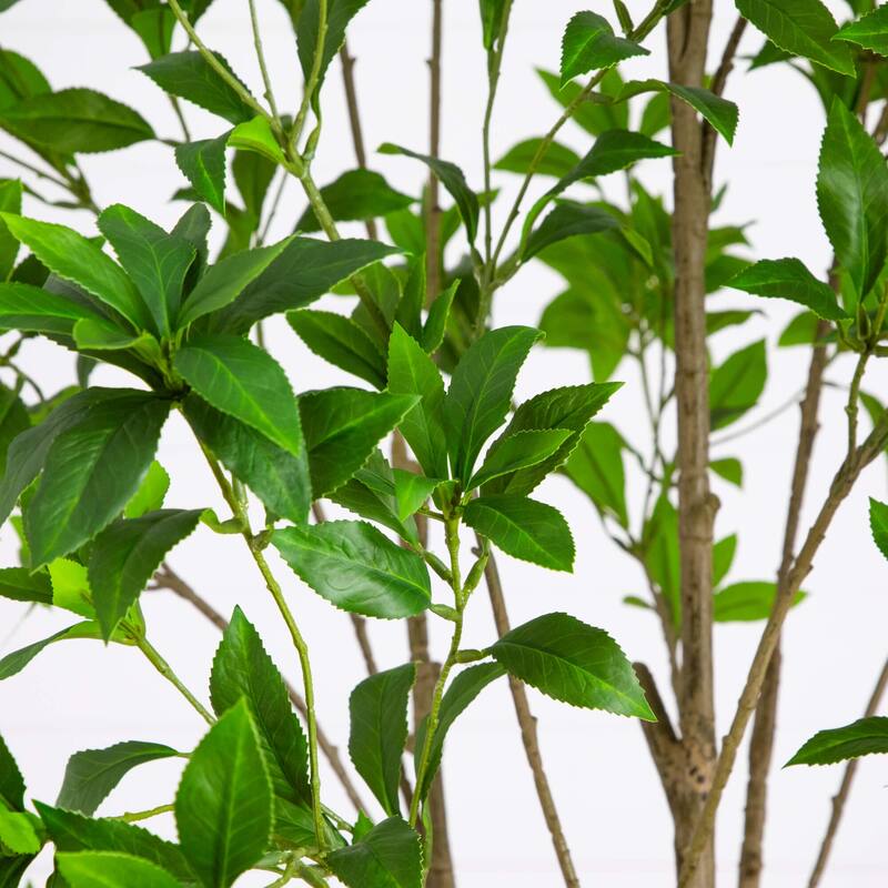 8-ft Artificial Minimalist Japanese Pieris Tree - Green