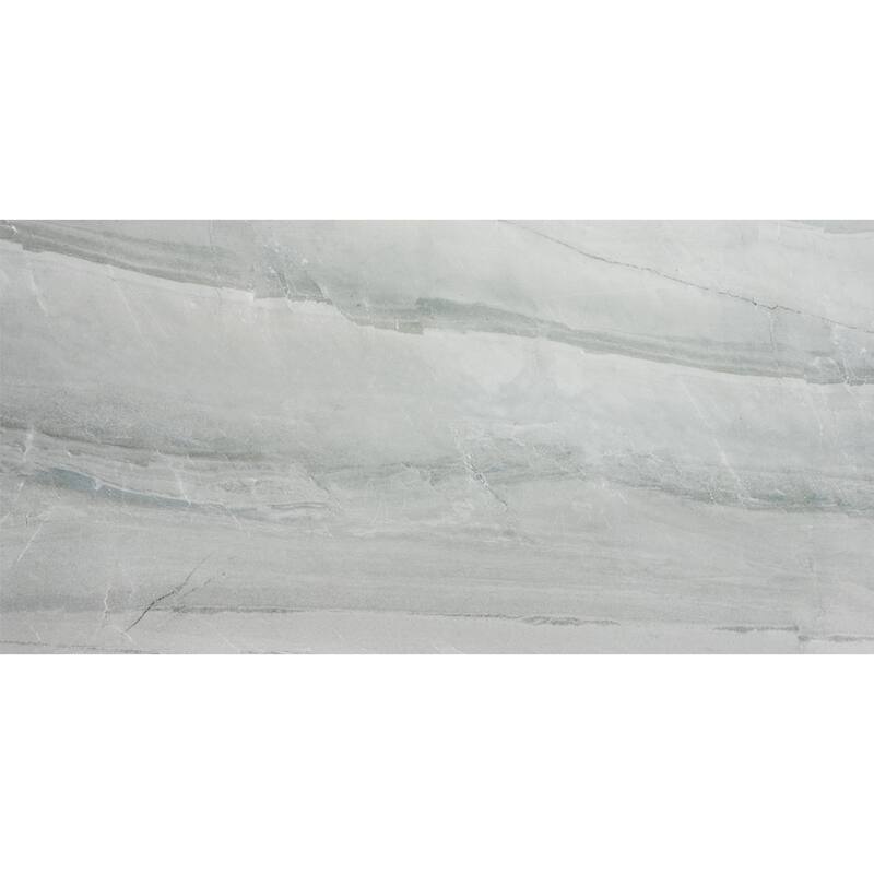The Tile Life Porto 12x24 Alaska Grey Glossy Porcelain Floor & Wall Tile