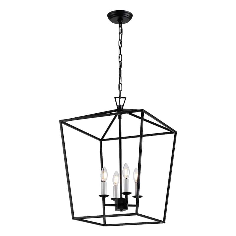 Grand 6-Light Open Frame Cage Lantern Chandelier