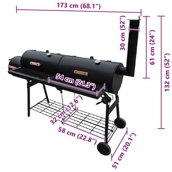 Smoker BBQ Nevada XL Black Smoker BBQ Nevada XL Black