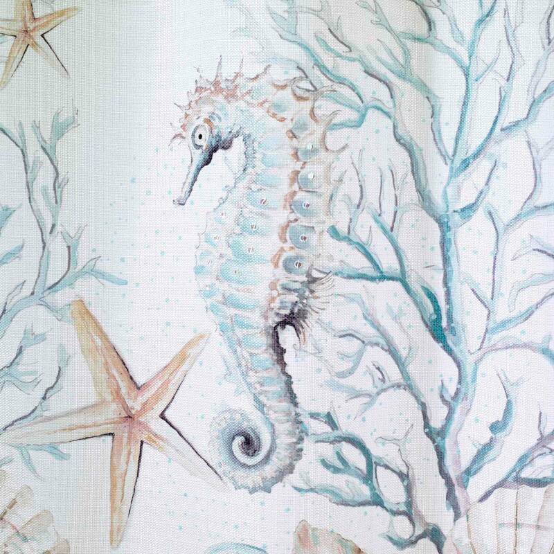 Avanti Linens Coastal Terrazzo Shower Curtain
