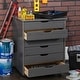 preview thumbnail 3 of 23, Bridgton 6-drawer Wide Rolling Storage Chest Cart