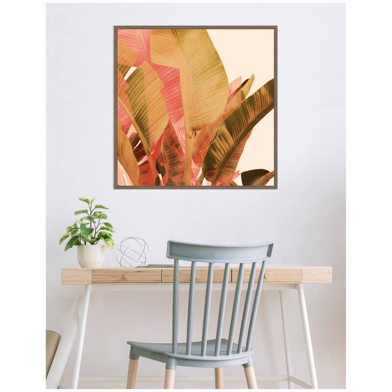 Kate and Laurel Summer Layers No. 1 by Alicia Bock Framed Canvas Wall Art Print