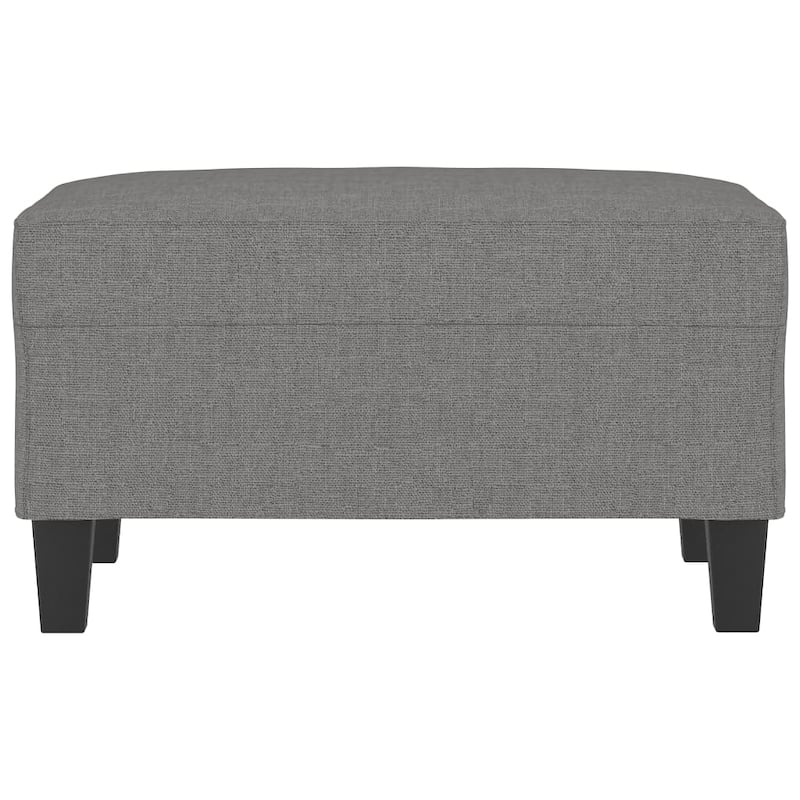 vidaXL Footstool Dark Gray/Light Gray 23.6"x19.7"x16.1" Fabric