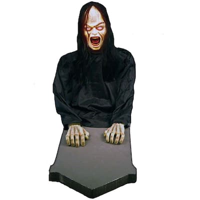 Haunted Hill Farm Resurrection Mary by Tekky, Indoor or Covered Outdoor Premium Halloween Animatronic, Battery Operated