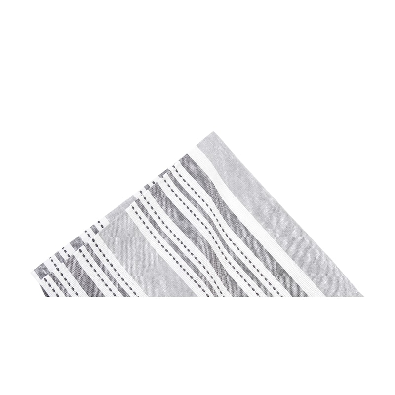 Warner Slate Stripe Reversible Napkin Set of 6 - Set of 6