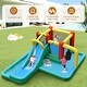 preview thumbnail 3 of 18, Slide Water Park Climbing Bouncer Pendulum Chunnel Game without Air-blower - Multi - 185" x 145.5" x 75" (L x W x H)