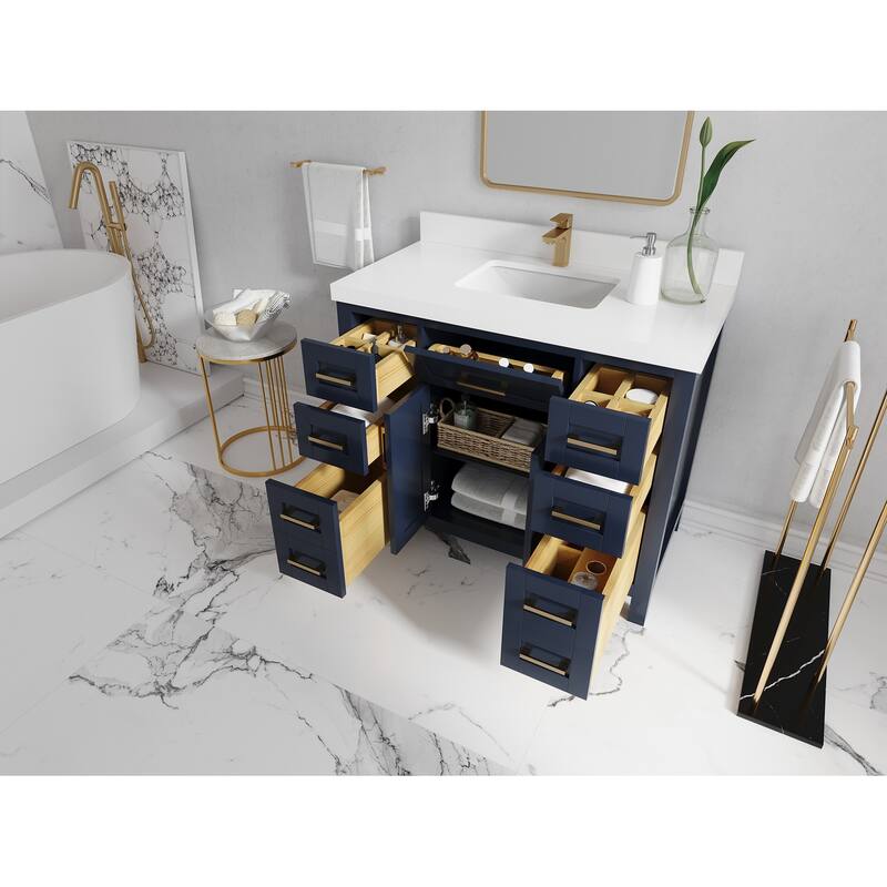 Willow Collections 42 in. W x 22 in. D Cambridge Single Sink Bathroom Vanity with Countertop