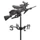 preview thumbnail 2 of 1, Witch Weathervane Garden Stake