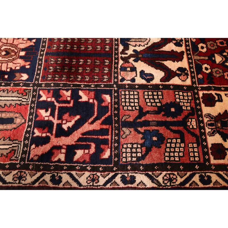 ECARPETGALLERY Hand-knotted Kayseri Vintage Dark Red Wool Rug - 5'5 x 6'11