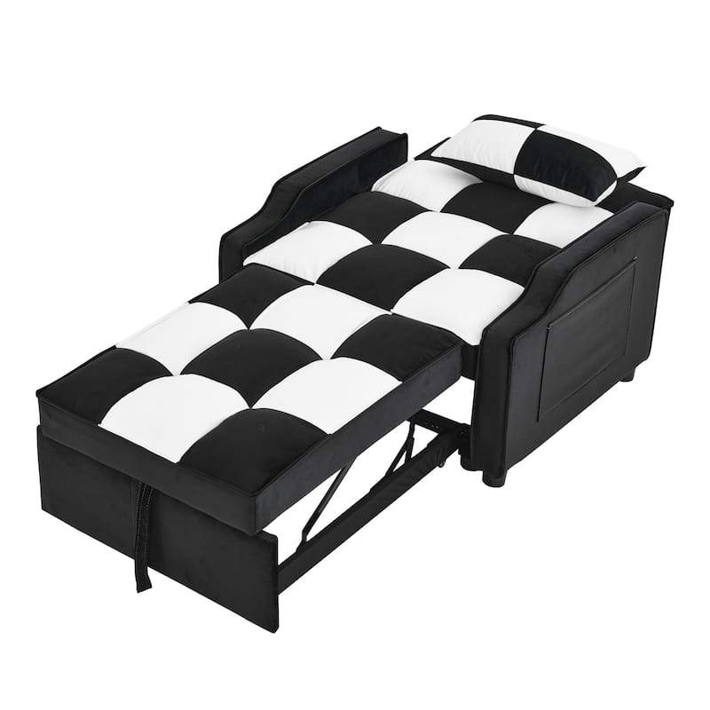 velvet loveseat sofa couch pull out bed