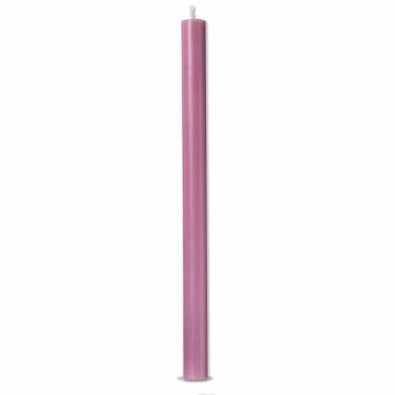Color Studio 10" Straight Taper Unscented Smokeless Paraffin Wax Candle Lilac Burn Time 10 hrs. Sold in Units of 1