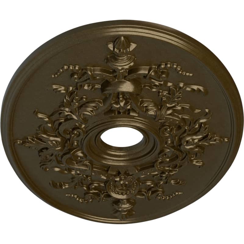 30 3/4"W x 21/14"H x 3 7/8"ID x 1 5/8"P Alexa Ceiling Medallion