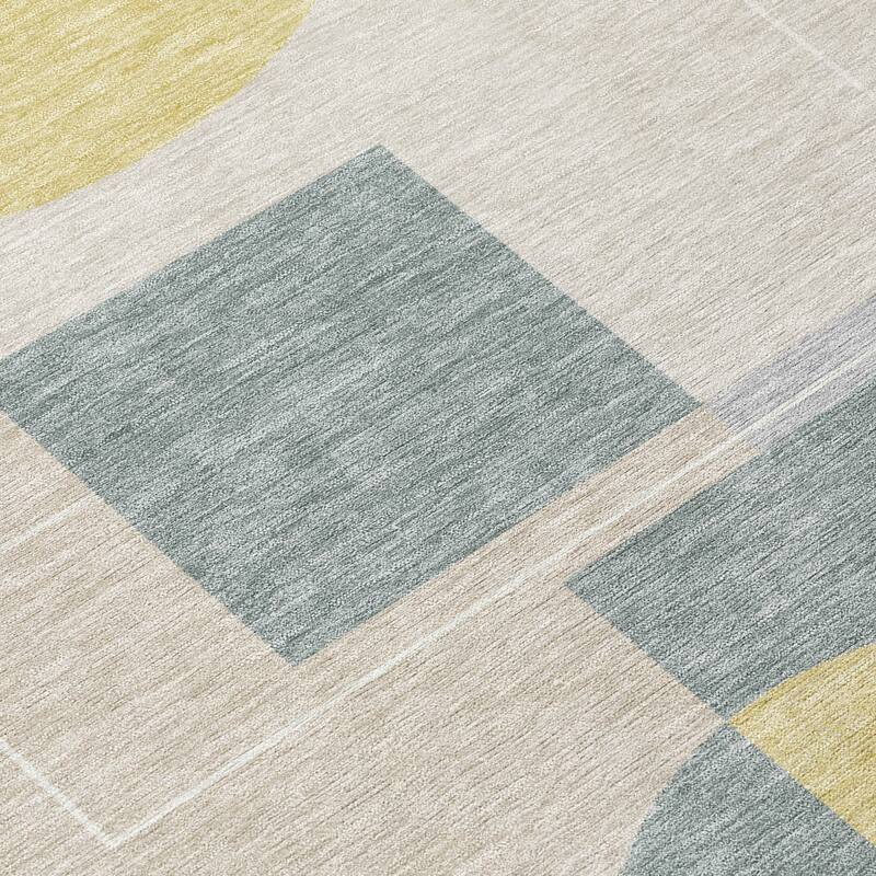 Machine Washable Indoor/ Outdoor Modern Filly Chantille Rug