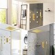 preview thumbnail 17 of 35, 12" Wall Mount LED Rainfall 3 Way Thermostatic Shower Faucets Sets with 6 Body Jets
