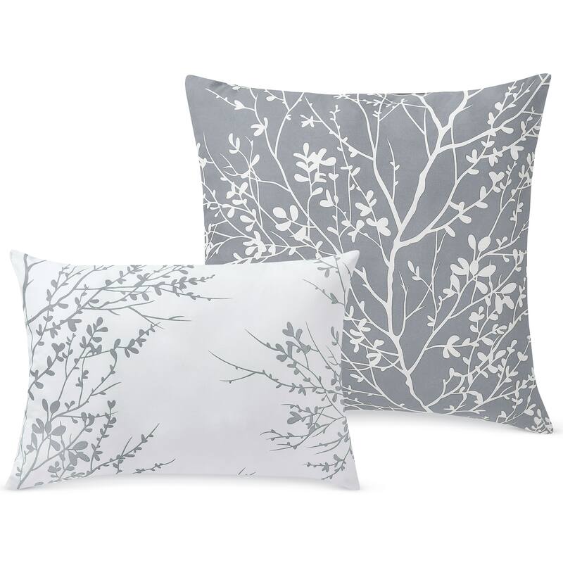 Elegant 6-Piece Reversible Foliage Comforter Set