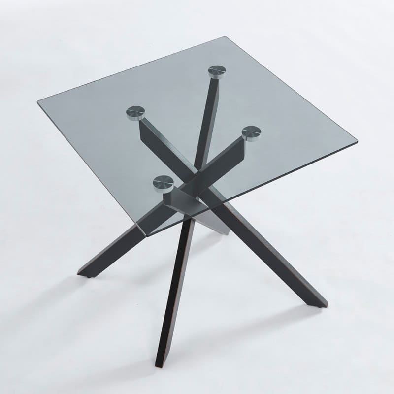 Side Table with Glass Top