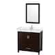 Option Espresso / Carrara Cultured Marble Top / Brushed