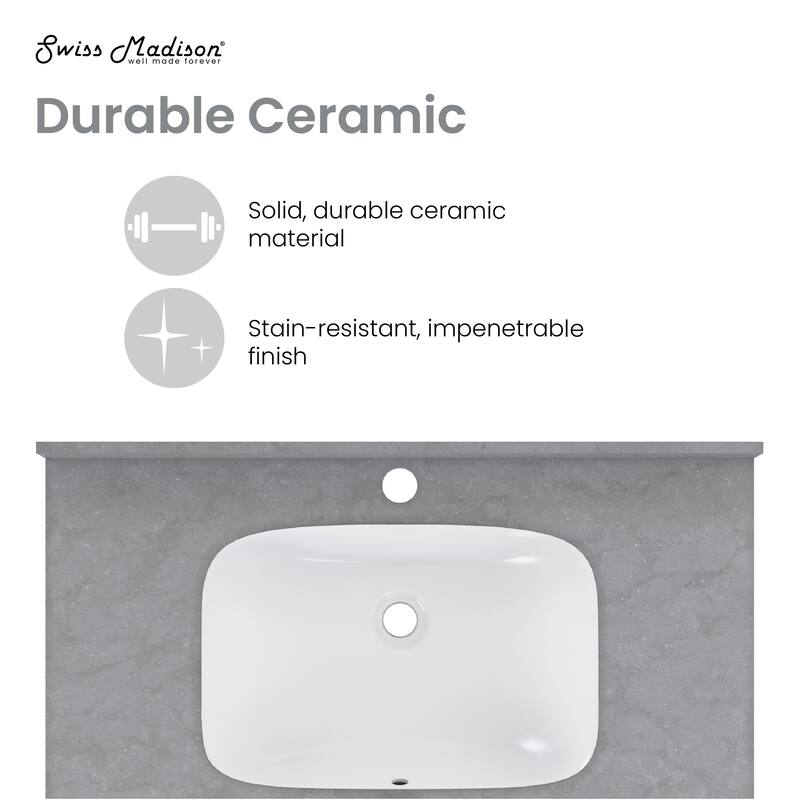 Avancer 36'' Wall Mount Sink In Charcoal Grey - 35.44" x 19.75" x 7.5"