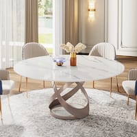 Round Dining Table for 8 People 59