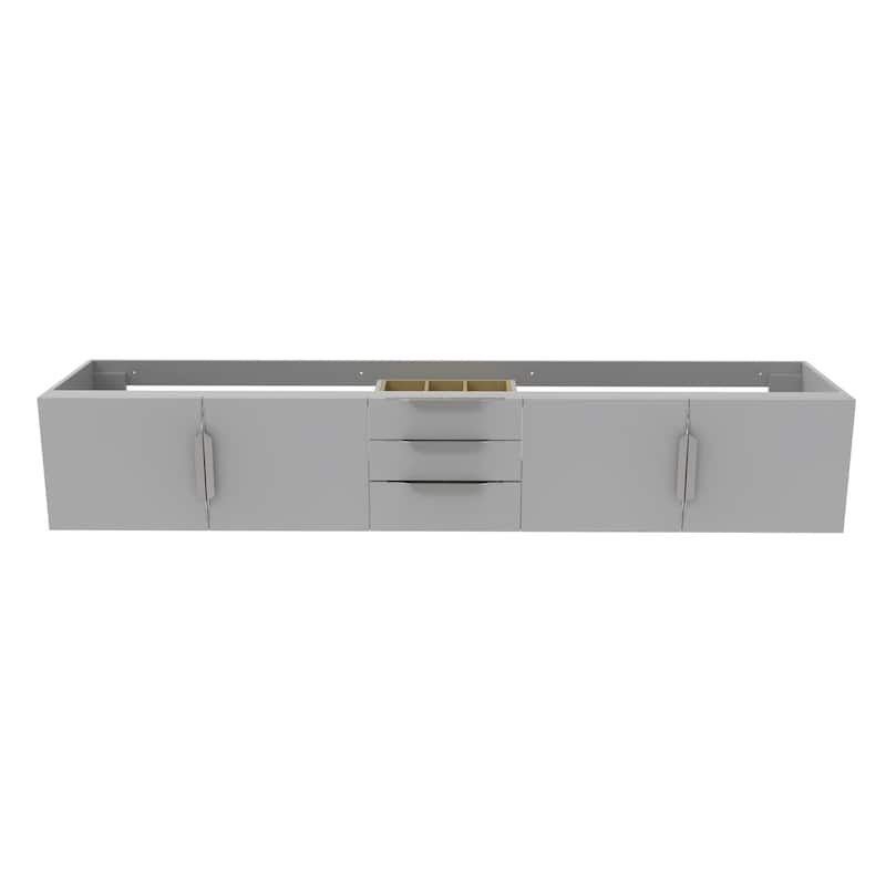 Alpine 84" Wall Mounted Bathroom Vanity (Base Only)