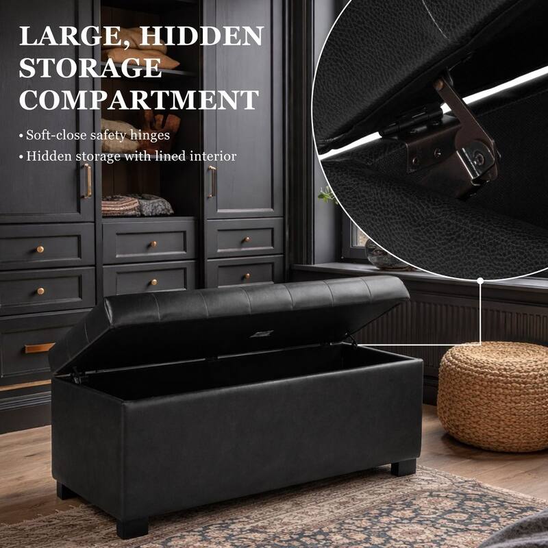 Porch & Den Camero Tufted Storage Bench