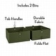 preview thumbnail 14 of 19, RiverRidge Kids 4-Tier 13in Ladder Shelf Toy Organizer with 3 Open Display Shelves - White with Two 5" Fabric Bins