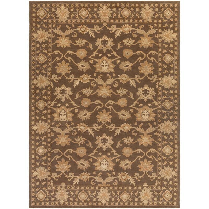 Handmade Nick Bordered Wool Area Rug