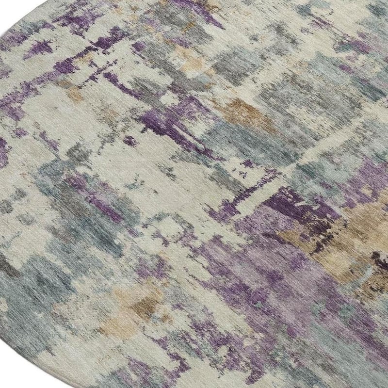 HomeRoots Abstract Transitional Rectangle Outdoor Rug