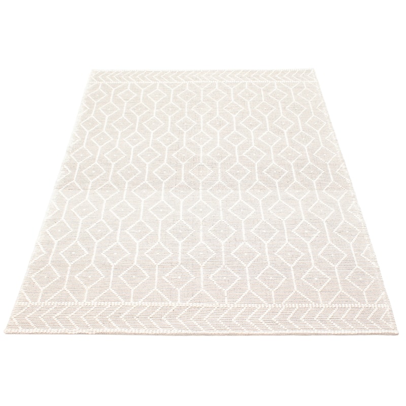 ECARPETGALLERY Braid weave Sienna Cream Wool Rug - 6'0 x 9'0