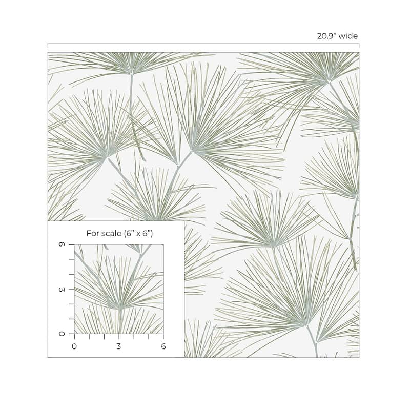 NextWall Pine Needle Peel and Stick Wallpaper