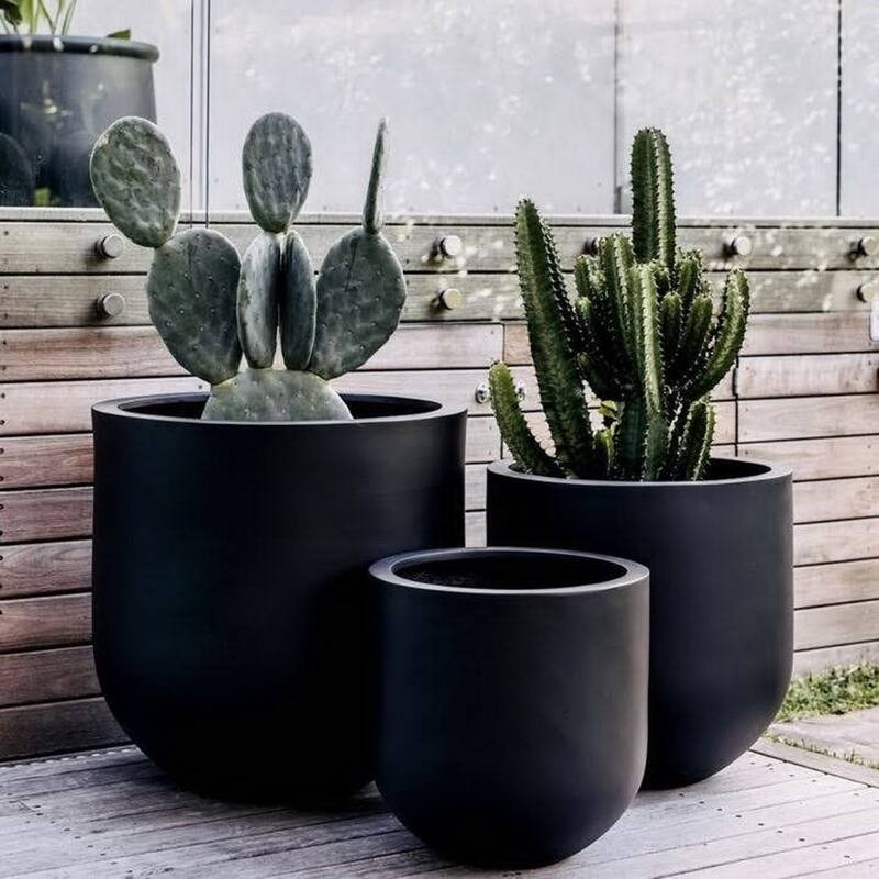 DreamPatio Santa Rosa Fiberstone Planter for Indoor/Outdoor