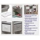 preview thumbnail 7 of 10, Badger Basket Upright Storage Nook with Reversible Basket - Woodgrain Gray