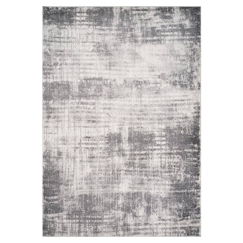 HomeRoots Abstract Modern Rectangle Area Rug
