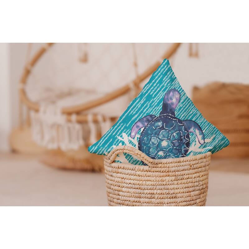 Turtle Friend Decorative Throw Pillow