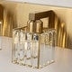 preview thumbnail 92 of 93, 2/3/4/5 Light Bathroom Vanity Light Wall Sconce with Crystal Shade