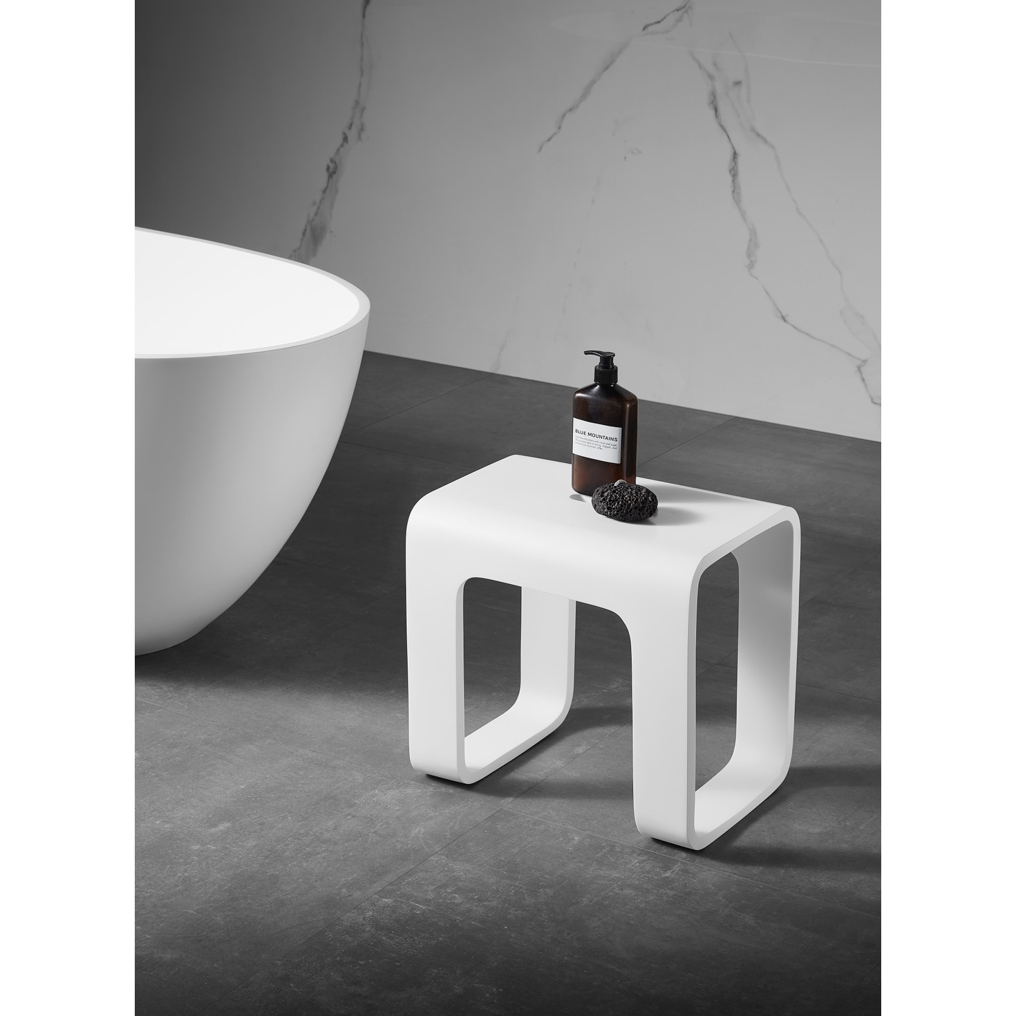 White Modern Contemporary Shower Stools Bed Bath Beyond