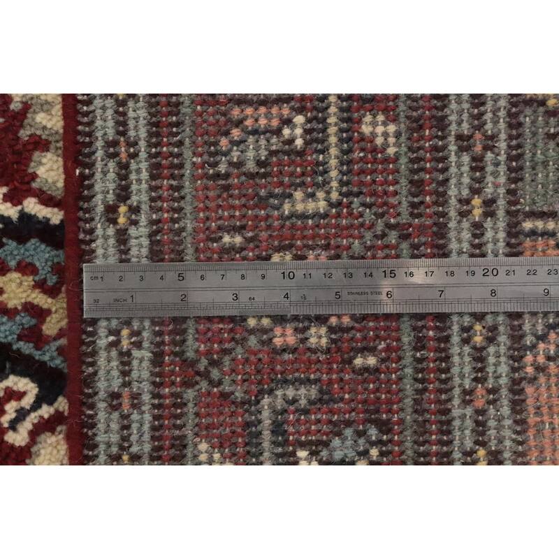 Hand Knotted Oriental 100% Wool Carpet Traditional Medallion Beige & Ivories Heriz (serapi) Area Rug - 5' 9'' X 4' 0''