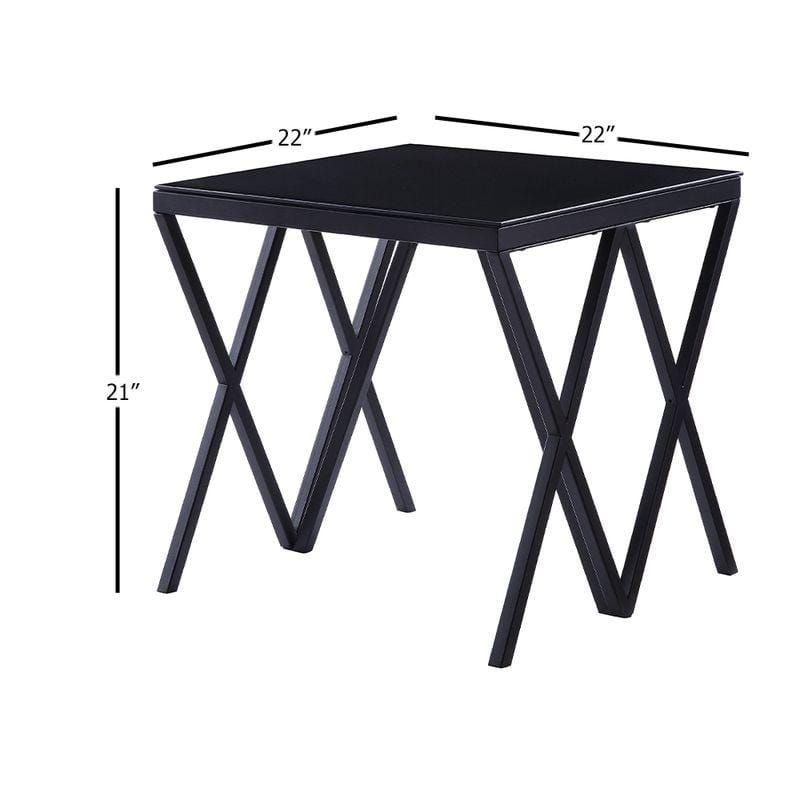 ACME Magenta End Table in Black