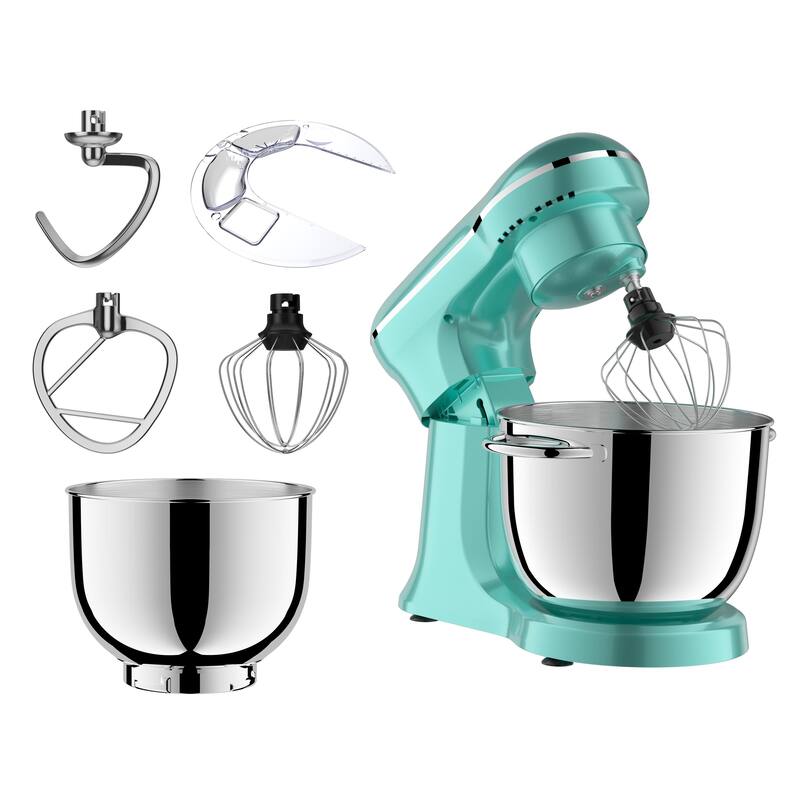 Anmytek Black Stand Mixer Multifunctional Kitchen Appliance for Baking Dough Heavy Duty Modern Countertop Mixing